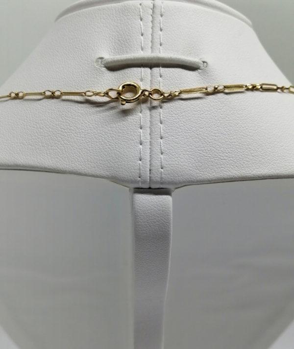 Collier en or, bicolore, motif géométrique , Art Déco, vers 1925. – Image 6