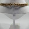 Collier maille gourmette travaillée, plaqué or, de marque Mûrat. – Image 4