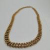 Collier maille gourmette travaillée, plaqué or, de marque Mûrat. – Image 5