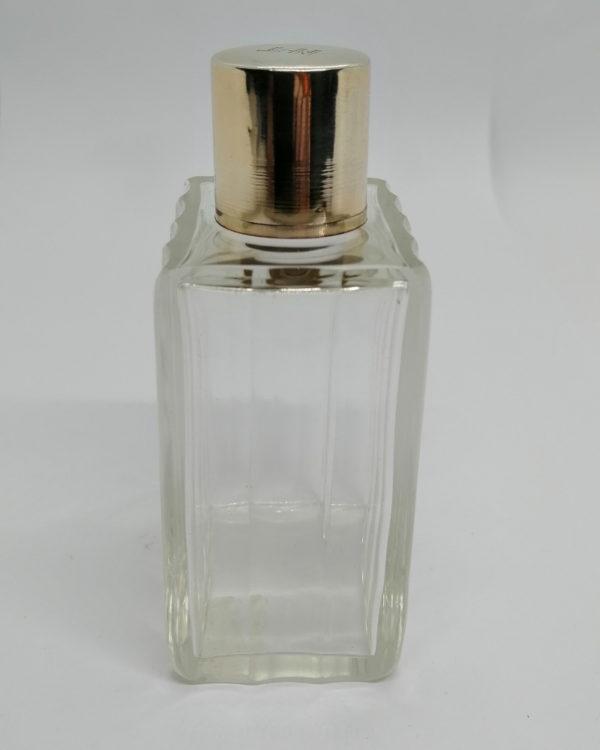 Flacon à parfum en cristal transparent et monture argent, 1920-30. – Image 2