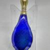 Flacon à sel ou de pâmoison, argent vermeil, cristal bleu, fin 19ième siècle.
