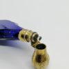 Flacon à sel ou de pâmoison, argent vermeil, cristal bleu, fin 19ième siècle. – Image 4