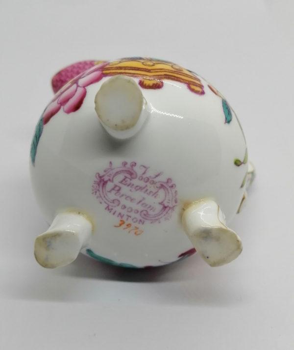 Petit pot à lait ou crème, en porcelaine fine, Anglaise Minton, fin 19ième siècle. – Image 4