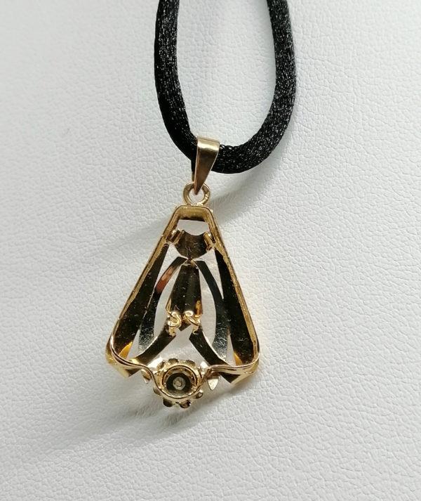 Demi-parure en or bicolore, forme géométrique, typique de l'époque Art Déco, 1925. (Copie) – Image 4