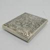 Boîte à cigarettes argent , superbe décor d'orchidées, Art Nouveau 1900. – Image 4