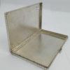 Boîte en argent, porte-carte de visite, motif pointe de diamant, Orfèvre Tétard Frères à Paris. – Image 4