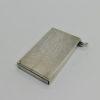 Etui double porte-timbres de poche en argent, surface guillochée, Art Déco.