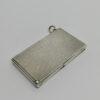 Etui double porte-timbres de poche en argent, surface guillochée, Art Déco. – Image 2