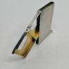 Etui double porte-timbres de poche en argent, surface guillochée, Art Déco. – Image 4