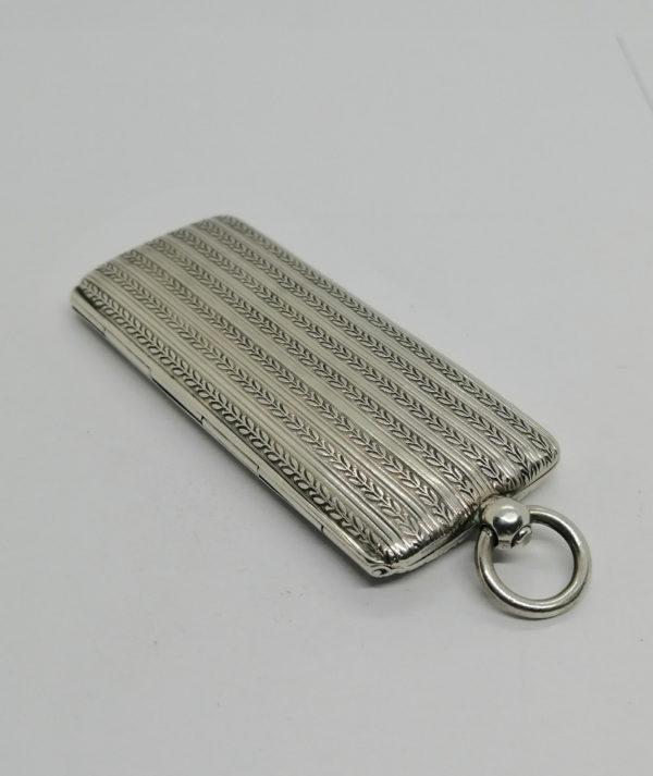 Porte-pièces de monnaies en argent, trois compartiments, ouvragé, 1920. – Image 2