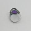 Bague argent, beau cabochon d'améthyste, 1940-50. – Image 3