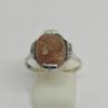 Bague argent, sertie d'un camée portrait sur agate, vers 1900. – Image 2