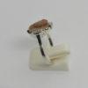 Bague argent, sertie d'un camée portrait sur agate, vers 1900. – Image 3