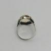 Bague argent, décor feuillage, et citrine ronde facettée, 1930-40. – Image 3