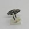 Bague argent, gros cabochon de cornaline et entourage de marcasites, 1925. – Image 2