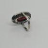 Bague argent, gros cabochon de cornaline et entourage de marcasites, 1925. – Image 3