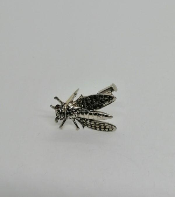 Broche argent , abeille avec pavage de marcasites, vers 1920-30. – Image 2