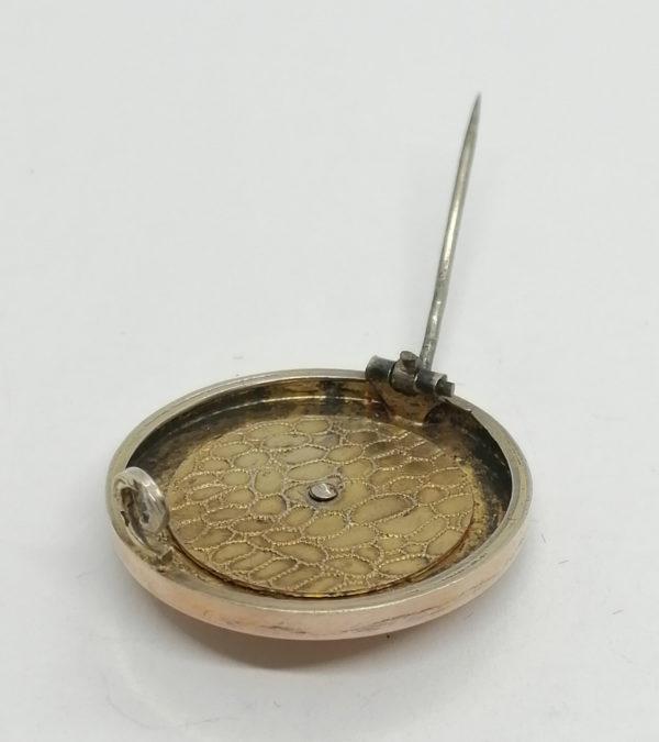 Broche argent/vermeil, avec demi-perles fines, Maison Savard, Paris, vers 1900. – Image 3