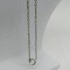 Collier argent, modèle avec fleurette, améthyste, perle fine, typique de l'Art Nouveau. – Image 5