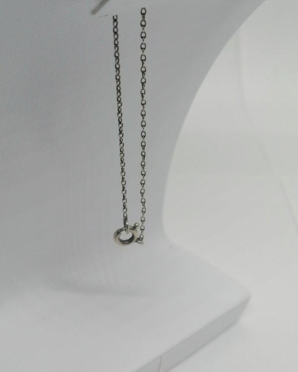 Collier argent, négligé avec trois améthystes facettées, vers 1900, Art Nouveau. – Image 5