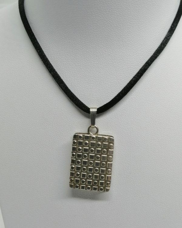 Pendentif argent, façon livre, porte-photo, 1930-40.