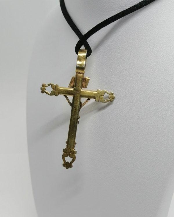 Pendentif argent/vermeil, croix Lorraine dite d'Abbesse, 19ième siècle. – Image 3