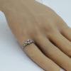 Bague or rose, en vague avec sertie de diamants de taille rose, 1880. – Image 6