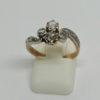 Bague or rose, en vague avec sertie de diamants de taille rose, 1880. – Image 2