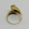 Bague en or jaune, façon cornes d'abondances et sertie de turquoises, vers 1930-40. – Image 3