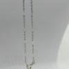 Pendentif et sa chaîne, or gris, avec pendant ajouré et pavé de diamants, Art Déco vers 1925. – Image 5