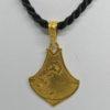 Pendentif en or jaune, de forme typique de l'Art Nouveau, motif floral, 1900. – Image 2