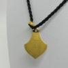 Pendentif en or jaune, de forme typique de l'Art Nouveau, motif floral, 1900. – Image 4