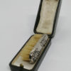 Brosse à moustache, décor Art Nouveau, argent massif, dans son écrin,1900. – Image 2