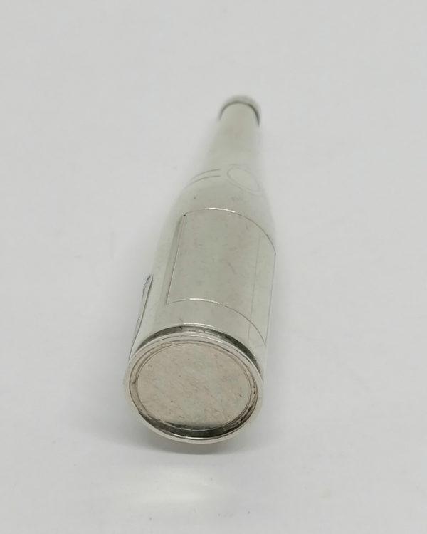 Touilleur ou débulleur à champagne, modèle rare de part sa forme, argent massif. – Image 2