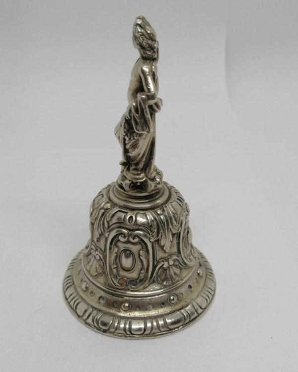 Cloche de table en argent massif, Orphée, fin 19ième siècle. – Image 3