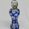 Flacon à sels ou de pâmoison, petit modèle rare de couleur bleu, vers 1860.