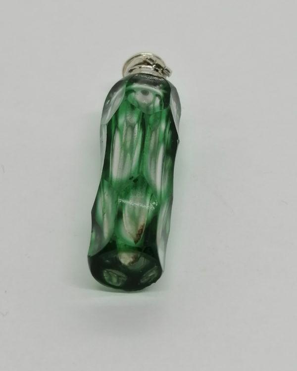 Flacon à sels ou de pâmoison, petit et rare modèle de couleur vert, vers 1860. – Image 4