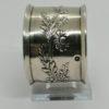 Rond de serviette, argent massif, motif floral Art Nouveau vers 1900. – Image 2