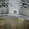 Rond de serviette, argent massif, motif floral Art Nouveau vers 1900. – Image 4