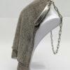 Sac de soirée en cotte de maille, argent massif, Art Déco vers 1925-30. – Image 3
