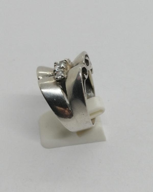 Bague argent, gros modèle typé, d'époque 1920-25, Art Déco. – Image 2
