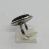 Bague argent, de forme ovale avec cabochon d'onyx, 1925-30. – Image 2