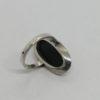 Bague argent, de forme ovale avec cabochon d'onyx, 1925-30. – Image 3