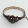 Bracelet en argent/vermeil, avec pavage de grenats taille bohême,1900. – Image 4