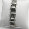 Bracelet argent, avec maillons ajourés, galbés et guillochés, vers 1925. – Image 2