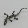 Broche argent, salamandre, pavage marcasites, petit modèle, vers 1920. – Image 2