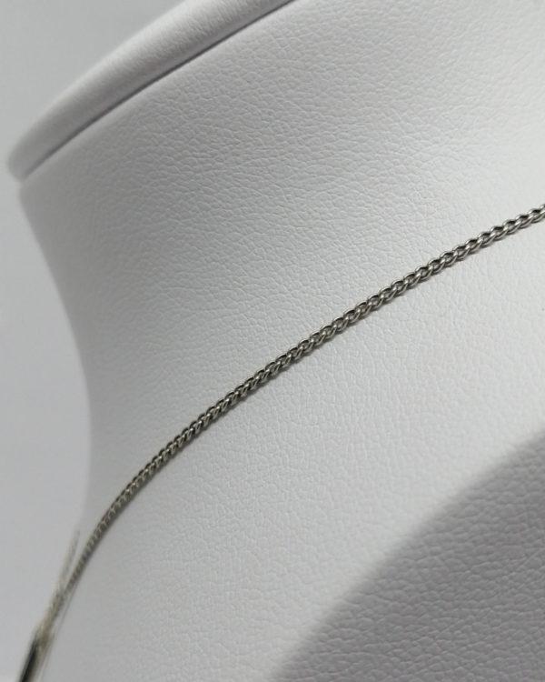 Collier argent, pavage de marcasites sur forme typique de l'Art Déco, vers 1930. – Image 5