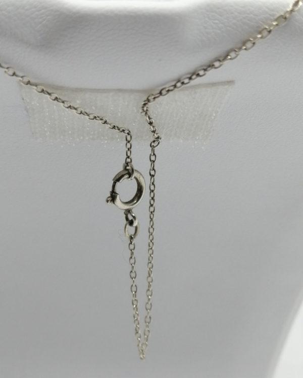 Pendentif argent, gros quartz fumé, taillé sur mesure, Art Déco vers 1925-30. – Image 5