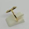 Bague en or, de forme ondulante avec roses de diamant, vers 1900, Art Nouveau. – Image 2