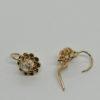 Boucles d'oreilles or rosé, grosses roses de diamants, vers 1880-1900. – Image 3